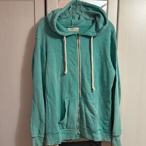 Ocean Drive Aqua Zip-Up Jacket